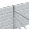 vidaXL Letto Rialzato Giardino 480x80x45 cm in Acciaio Zincato Argento