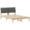 vidaXL Struttura del Letto marrone e grigio scuro 150 x 200 cm