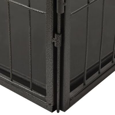 vidaXL Box per Cuccioli in Acciaio 91,5x59x61 cm