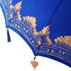 vidaXL Parasol Balinese 260 Blu 180-190 cm Cotone e legno massello