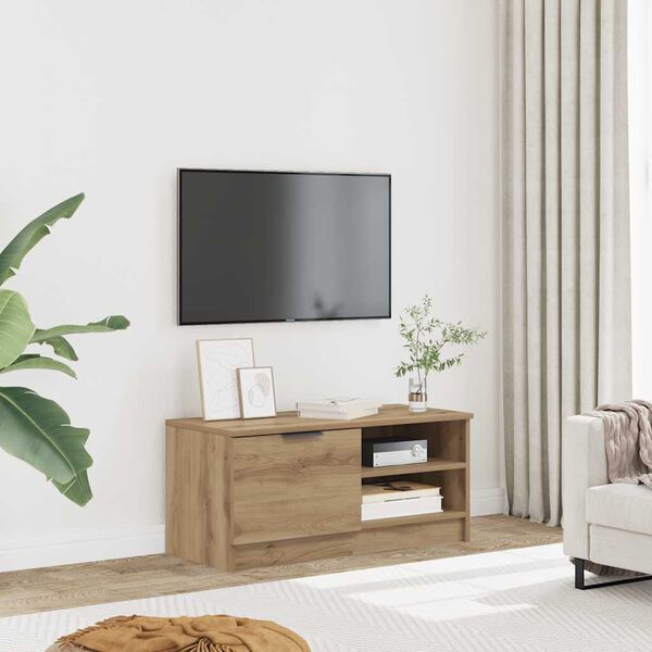 vidaXL Mobile Porta TV Rovere Artigianale 80x35x36,5 cm in Truciolato