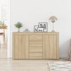 vidaXL Credenza Rovere Sonoma 120 x 36 x 69 cm Legno multistrato