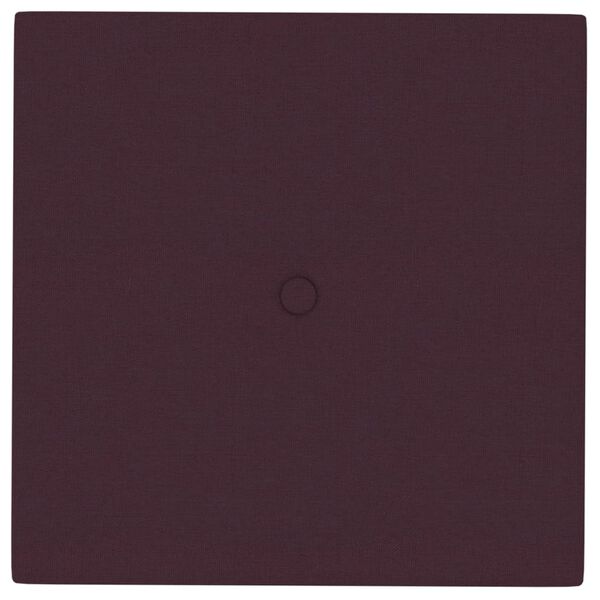 vidaXL Pannelli Murali 12 pz Viola 30x30 cm in Tessuto 1,08 m&sup2;