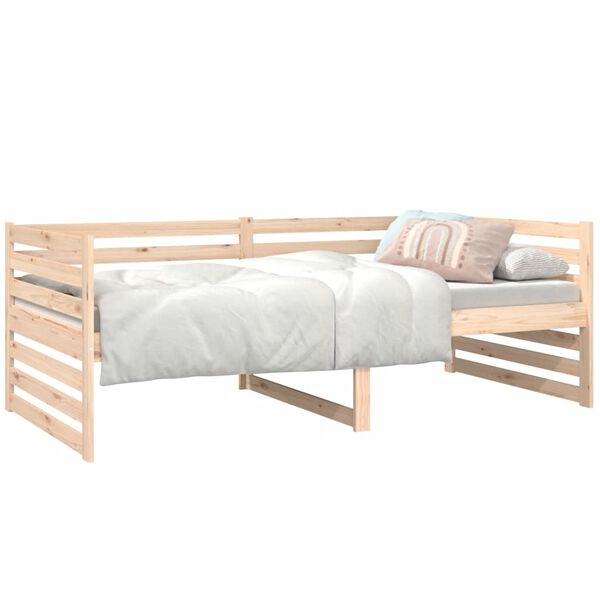 vidaXL Dormeuse senza Materasso 90x190 cm in Legno Massello di Pino