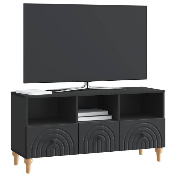 vidaXL Mobile TV Nero 102 x 34,5 x 50 cm Legno ingegnerizzato