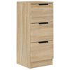 vidaXL Credenza Rovere Sonoma 30x30x70 cm in Legno Multistrato