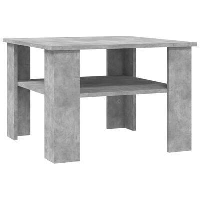 vidaXL Tavolino da Salotto Grigio Cemento 60x60x42cm Legno Multistrato