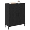 vidaXL Credenza Rovere Nero 69,5 x 34 x 90 cm Legno multistrato