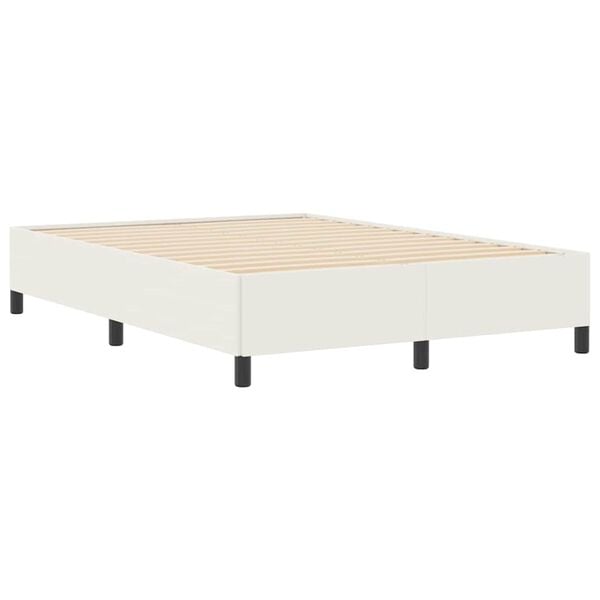 vidaXL Struttura del letto Crema 140 x 190 cm