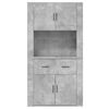 vidaXL Credenza Grigio Cemento in Legno Multistrato