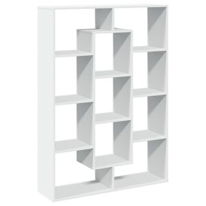vidaXL Libreria Bianca 102x29x143 cm in Legno Multistrato