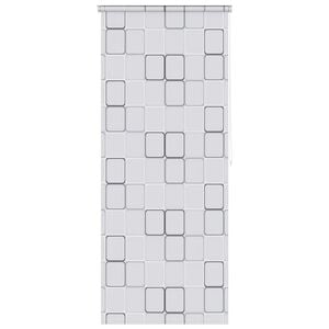 vidaXL Tenda a Rullo per Doccia 80x240 cm Quadrati