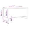 vidaXL Tavolino Salotto Rovere Artigianale 90x44,5x45 cm in Truciolato