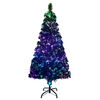 vidaXL Albero di Natale con Supporto Verde 150 cm in Fibra Ottica