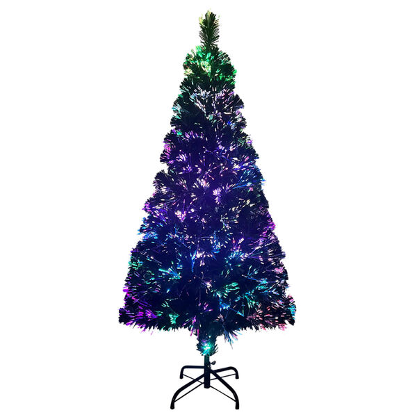 vidaXL Albero di Natale con Supporto Verde 150 cm in Fibra Ottica