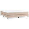 vidaXL Struttura Letto a Rete a Molle Cappuccino 180x200 cm in Similpelle