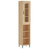 vidaXL Credenza Rovere Sonoma 34,5x34x180 cm in Legno Multistrato