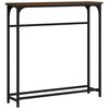 vidaXL Tavolino Consolle Rovere Marrone 75x19,5x75cm Legno Multistrato