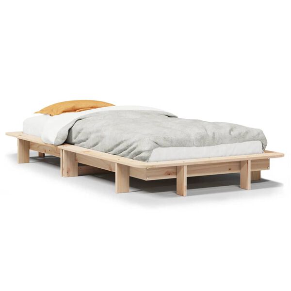 vidaXL Letto senza Materasso 90x200 cm in Legno Massello di Pino