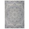 vidaXL Tappeto da Esterni a Tessitura Piatta 140x200 cm Motivo Blu