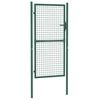 vidaXL Cancello per Recinzione in Acciaio 100x175 cm Verde