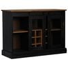 vidaXL Credenza HALDEN 2 Ante Scorrevoli 112x40x80 cm Legno Massello