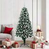 vidaXL Albero di Natale artificiale con 300 LED Verde 180 cm