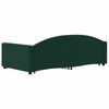 vidaXL Divano Letto Estraibile Cassetti Verde Scuro 90x200cm Velluto
