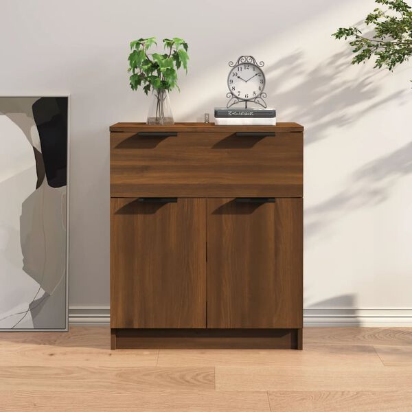 vidaXL Credenza Rovere Marrone 60x30x70 cm in Legno tecnico