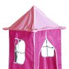 vidaXL Letto a Soppalco con Torre Bambini Rosa 80x200cm Massello Pino