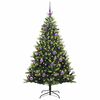 vidaXL Albero di Natale Artificiale Pieghevole 150 LED Verde 150 cm