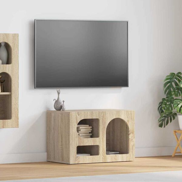 vidaXL Mobile TV Rovere Sonoma 60 x 35 x 40 cm Legno multistrato