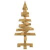 vidaXL Alberi di Natale Marrone 60 cm Legno di pino massello