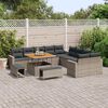 vidaXL Set Divano da Giardino 13 pcs Grigio polyrattan