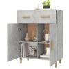 vidaXL Credenza Grigio Cemento 69,5x34x89 cm in Legno Multistrato