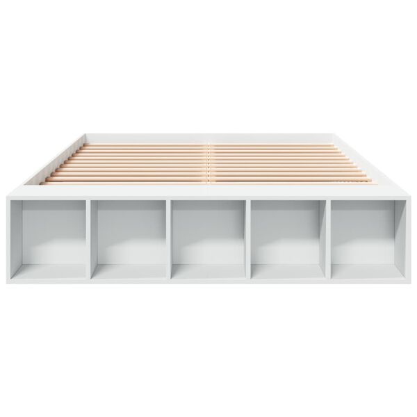 vidaXL Giroletto Bianco 120x190 cm in Legno Multistrato