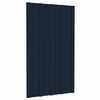 vidaXL Pannello per tetto 36 pz Antracite 80 x 45 cm Acciaio zincato
