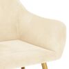 vidaXL Sedie da Pranzo 2 pz Crema in Velluto