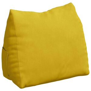 vidaXL Cuscino per Schiena Giallo 60 x 20 x 50 cm Tessuto in Cords