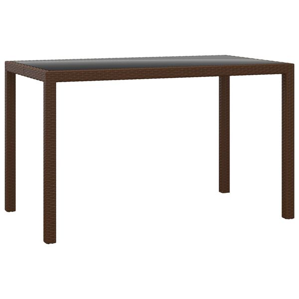 vidaXL Set da Pranzo da Giardino 3 pz e Cuscini in Polyrattan Marrone