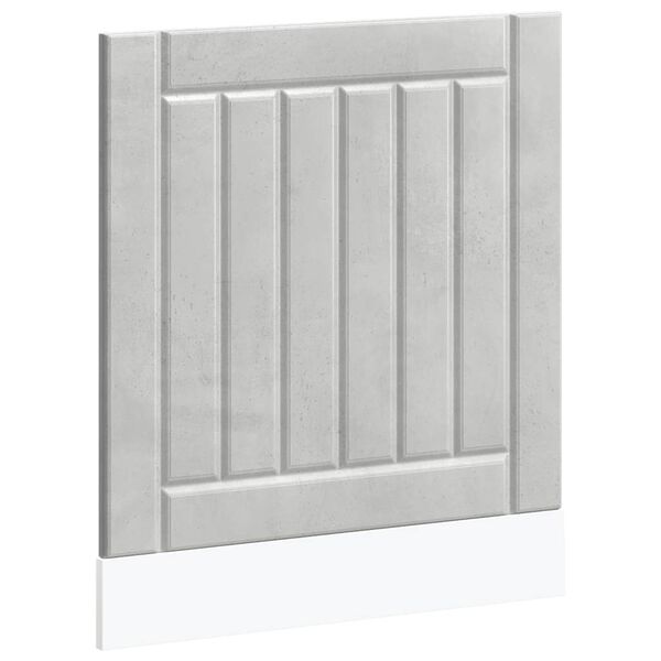 vidaXL Pannello Lavastoviglie Lucca Grigio Cemento Legno Multistrato