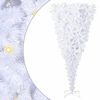 vidaXL Albero di Natale artificiale Bianco 180 cm PVC e Acciaio