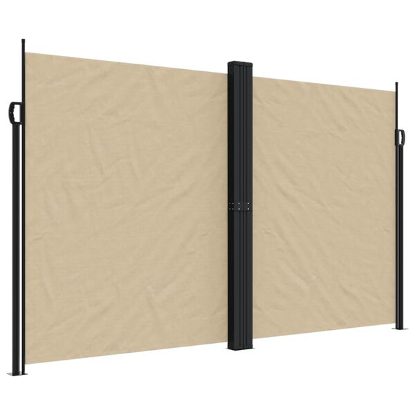 vidaXL Tenda da Sole Laterale Retrattile Beige 200x1200 cm