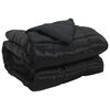 vidaXL Piumone Completo Annuale 155 x 220 cm 300 gsm Nero