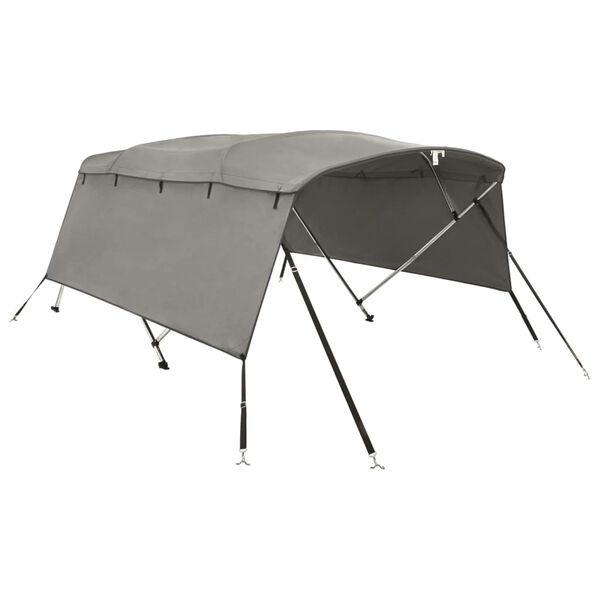 vidaXL Bimini di Prua con Pareti Laterali 4 Archi 243x(230-244)x137cm