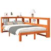 vidaXL Letto Libreria senza Materasso Marrone Cera 120x190 cm in Pino
