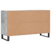 vidaXL Scarpiera Grigio Cemento 102x36x60 cm in Legno Multistrato