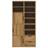 vidaXL Armadietti Laterali 4 pz ODDA 40x24x79 cm Legno Massello Pino