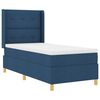 vidaXL Letto a molle con testiera Blu 80 x 200 cm Tessuto