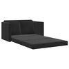 vidaXL Divano Letto da Terra 2 in 1 Nero 122x204x55 cm Velluto